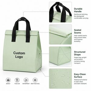 Bolsa Térmica Reutilizable con Logotipo Personalizado, Bolsa de Almuerzo Aislada, Impermeable, para Entrega de Alimentos, Picnic, Comida para Llevar - Product Image 2