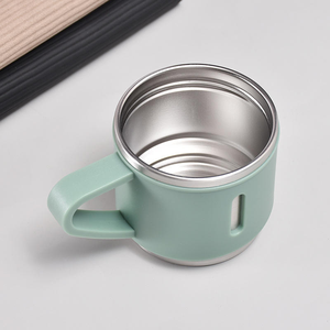 Taza térmica de doble pared de 500ml, juego de regalo, vaso de acero inoxidable 304, botella de agua, termo portátil con 2 tazas adicionales - Product Image 4