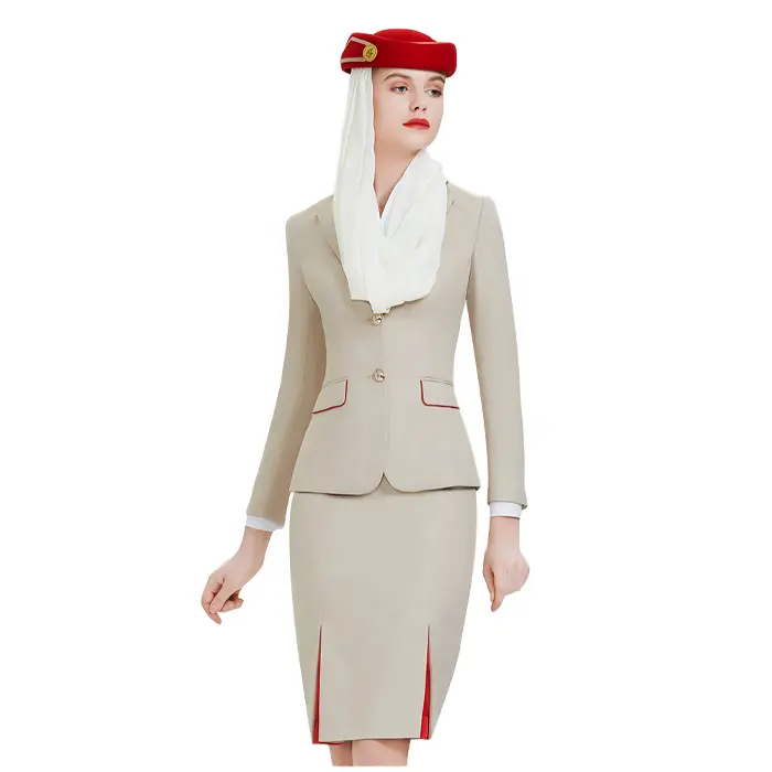 NALU good quality air hostess uniform other uniform hotesse Airline stewardess airline uniforms