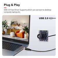 Módulo de Cámara USB HD UVC de 1080P GC2093 de 3.6 mm y 75 mm sin Distorsión, CMOS Dinámico Amplio de 1/2.9'', con Reconocimiento Facial