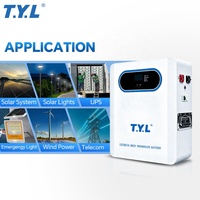 Batterie solaire au gel durable et robuste à décharge profonde pour usage résidentiel, sûre, vente en gros, batterie au lithium 51.2V 100Ah 10Kw