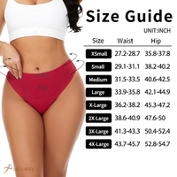 Culottes menstruelles taille haute 4 couches anti-fuites sans coutures pour femmes