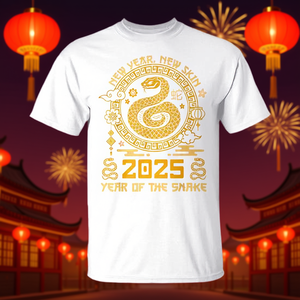 Camiseta del año nuevo lunar del zodiaco del Año de la Serpiente 2025 - Product Image 3