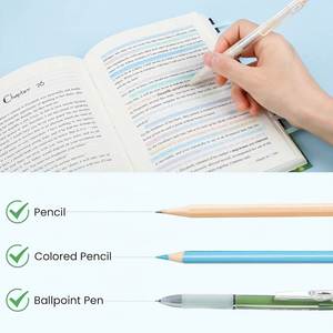 Vibrant Colored Long Index Tabs Sticky Notes Self-Adhesive <b>Book</b> Reading Memo Recording Essential School Office Supplies for - Product Image 4