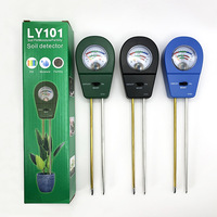 Testeur de sol 3-en-1 (pH/humidité/fertilité) pour jardin (sans batterie)