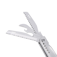 Couteau multifonction de poche pour le camping et la survie avec brise-vitre, ouvre-bouteille, ciseaux