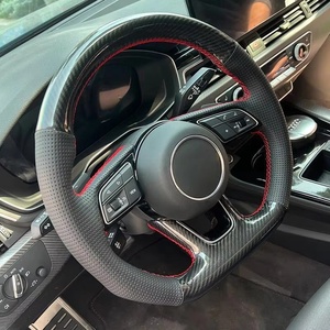 Pour BMW pour Toyota pour <span class=keywords><strong>Audi</strong></span> 8V Sportback A4 B8 berline Avant 8T A6 C7 8X <span class=keywords><strong>S3</strong></span> S4 couverture de volant en daim cousu à la main personnalisé - Product Image 4