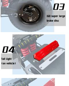 Scooter Eléctrico USA Stock X14 NFC Start, 72V 10000W 40Ah, Motor Dual, Freno Hidráulico, Doble Amortiguación, Luz RGB - Product Image 3