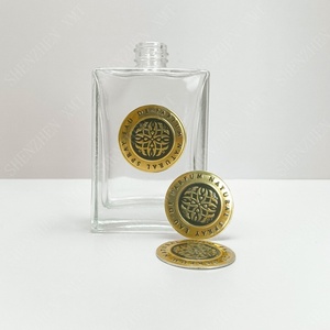 Custom Luxury 3D <b>Glass</b> Logo Label Self-Adhesive Waterproof Perfume Bottle Gold Stamping Dropper Seal Screen Printing - Product Image 6