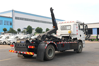 Camion à benne basculante Shacman de 12 tonnes avec boîte de vitesses manuelle pour la collecte des déchets municipaux