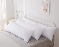 Oreiller long sur mesure, 100% coton, anti-plumes, coque 233TC, garnissage 100% polyester