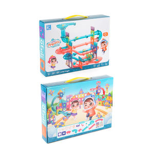 Set Mainan Lari Marmer Magnetik 262 Buah, Blok Bangunan Magnetik untuk Anak-anak, Mainan Magnet - Product Image 6