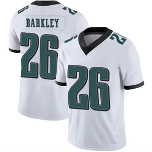 2025 yeni erkek 26 Saquon barbar1 Jalen Hurts 33 Cooper DeJean 62 Jason Kelce nakış dikişli amerikan futbolu formaları - Product Image 4