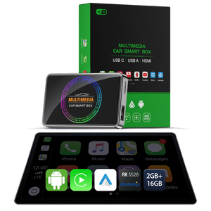 OEM กล่องของเล่นในรถยนต์ที่เสถียร2 + 16G แอนดรอยด์13อะแดปเตอร์กล่อง CarPlay Ai สำหรับ <span class=keywords><strong>iPhone</strong></span> ใช้ได้กับรถยนต์ทุกรุ่นอุปกรณ์อิเล็กทรอนิกส์ - Product Image 1