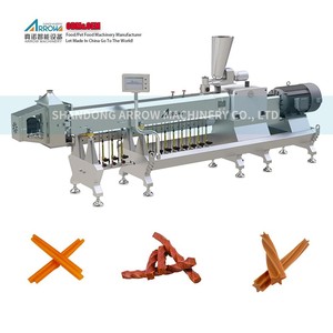 Sistema de producción llave en mano de alta eficiencia y estabilidad para masticadores industriales para mascotas, equipo SS de extrusión para masticar mascotas de grado alimenticio - Product Image 1