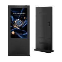 Pantalla LCD para Exteriores de 86 Pulgadas, Alto Brillo (3000 Nits), IP65 Impermeable, Kiosco Digital con Gráficos Animados, SDK para Metro, Soporte de Pie