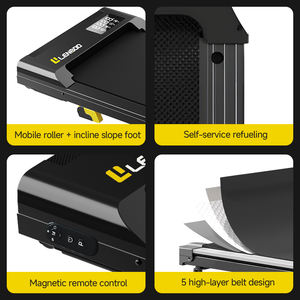 5% Incline White Walking Pad cinta de correr <span class=keywords><strong>220lbs</strong></span> capacidad portátil Mini escritorio cinta de correr con Control remoto y pantalla LED - Product Image 5