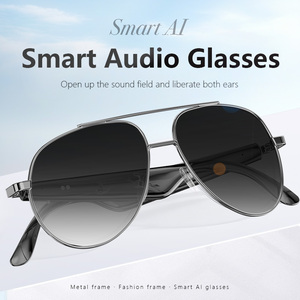 Gafas de Audio Inteligentes IG-06 con Marco Metálico, Control por Voz, Reproductor de Música, Lentes con Protección UV400, Certificación CE, ROHS y FC - Product Image 1