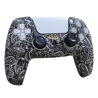 Rutschfeste Weiche Silikon-Bildschutzhülle mit Aufdruck für PS5-Controller, Schutzhülle für Playstation 5 Kabellosen Controller