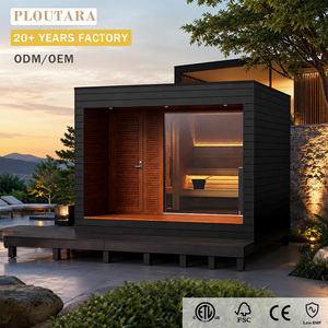 บ้านพักตากอากาศไฮบริดกลางแจ้งแบบโมเดิร์น Ploutara พร้อมห้องซาวน่าในตัว  ออกแบบตามสั่ง  ปรับเข้ากับพื้นที่ที่ไม่เป็นรูปทรงมาตรฐาน  พร้อมแบบจำลอง CAD รวดเร็วภายใน 15 นาที - Product Image 1