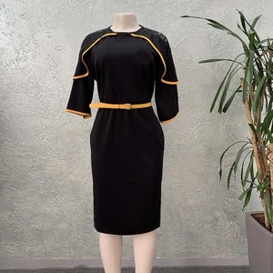 Summer Office Ladies Black Dress Vintage girocollo aderente donna africana abbigliamento da lavoro OL <span class=keywords><strong>vestiti</strong></span> <span class=keywords><strong>eleganti</strong></span> abiti <span class=keywords><strong>Midi</strong></span> a matita - Product Image 5