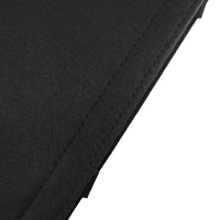 Sac fourre-tout en feutre recyclé écologique Heritage Crown noir, vente en gros, logo personnalisé, directement de l'usine, sac de courses