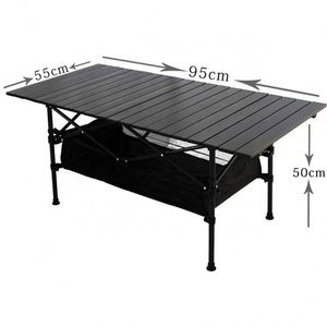 Lightweight Hiking Bbq Beach <b>Foldable</b> Backpacking Table <b>Small</b> Folding Outdoor Camping Aluminum Mini Picnic Portable <b>Desk</b> - Product Image 1
