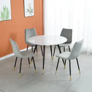 Conjunto de mesa e cadeira de jantar, conjunto moderno de luxo, restaurante, sala de jantar, sala de jantar, vidro, mdf, conjunto de mesa de jantar