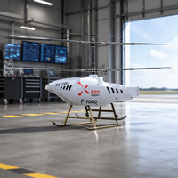 Hélicoptère Coaxial Sans Pilote F-1000 de Classe Tonne pour Charges Lourdes, 2400 kg MTOW, 1500 kg de Charge Utile, Portée 300-500 km, UAV