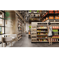 Pioneer – présentoir haut de gamme en bois sur pied pour supermarché, biscuits, bonbons, noix, Snacks