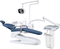 Fauteuil dentaire fiable pour clinique dentaire avec lampe d'opération LED haute précision et égouttoir automatique