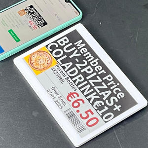 ป้ายราคาอิเล็กทรอนิกส์ ESL รุ่นใหม่ล่าสุด Ble Api Epd E Ink พร้อมหน้าจอ E-Ink ขนาด 7.5 นิ้ว รองรับ NFC และระบบ AI อัจฉริยะ - Product Image 1