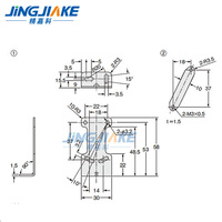 Support dédié au capteur de distance BX-LV30N/R100N/R400N, boîtier en acier inoxydable, installation simple