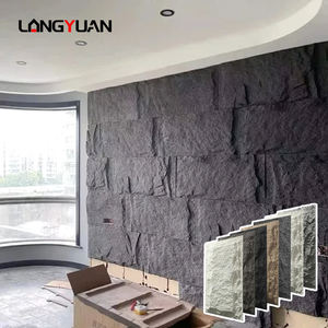 Vente en gros Revêtement mural en placage de <span class=keywords><strong>pierre</strong></span> artificielle imitation <span class=keywords><strong>pierre</strong></span> Panneau mural en faux champignon en PU - Product Image 4