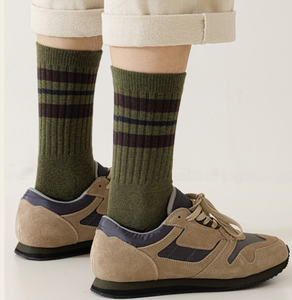 <span class=keywords><strong>Chaussettes</strong></span> en coton rayées personnalisées en gros, absorbantes, <span class=keywords><strong>chaudes</strong></span>, épaisses, en tissu éponge, <span class=keywords><strong>pour</strong></span> hommes, <span class=keywords><strong>chaussettes</strong></span> thermiques mi-mollet <span class=keywords><strong>pour</strong></span> <span class=keywords><strong>l</strong></span>'<span class=keywords><strong>hiver</strong></span> quotidien - Product Image 2