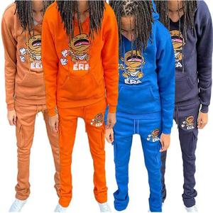 ผู้ผลิตชุดวอร์ม ราคาถูก ชุดออกกำลังกายแบบยูนิเซ็กซ์ ผ้าโพลีเอสเตอร์/คอตตอน 100% ชุดลำลองสำหรับผู้ชาย เสื้อผ้าแฟชั่น ชุดฮู้ดดี้ - Product Image 5