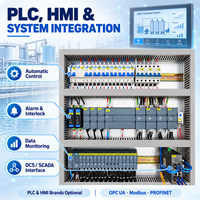 Panneau de commande PLC personnalisé, automatisation industrielle, armoire de commande électrique avec programmation HMI et tests FAT