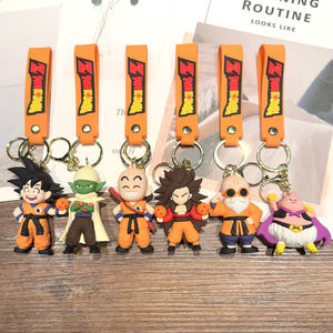 พวงกุญแจ PVC 3 มิติลายการ์ตูนมังกรสุดเท่ ขายส่ง พวงกุญแจยางอนิเมะ ของตกแต่งพวงกุญแจรถยนต์ - Product Image 1