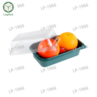 Boîte de cuisson de gâteau Rectangle en plastique Transparent emballage jetable pour Dessert nouilles gelée Hamburger aliments en conserve
