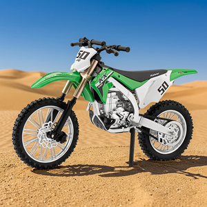 Modelo de Motocicleta Todoterreno a Escala 1:12, Imprescindible y Moderno, con Dirección y Amortiguación, Juguete Coleccionable Exquisito para Niños - Product Image 1