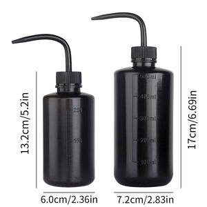 Plastic Tattoo Washing Bottle 250ml 500ml Curved Mouth Squeeze Cleaning Bottle for Tattoo Studio - Product Image 6