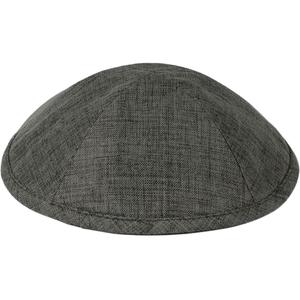 Percetakan Logo kustom Muslim Yahudi Linen kulit bordir Kippah untuk pesta pernikahan - Product Image 6