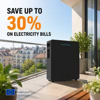 Système solaire tout-en-un pour balcon, batterie LiFePO4 5 kWh, stockage d'énergie domestique, UPS, compatible prise EU, stock Allemagne