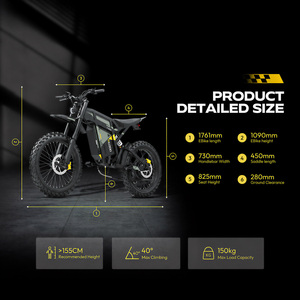 Stock entrepôt européen R6000 <span class=keywords><strong>Moto</strong></span> tout-terrain électrique 60V à suspension intégrale 3000 Watts pour adolescents - Product Image 6