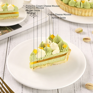 Tarte Commerciale Congelée aux Pistaches et Abricots, Gâteau <span class=keywords><strong>Mousse</strong></span> Crémeux au Fromage, 8 Pouces, 850g, Faible en Gras, Rond, Crème au Chocolat pour Magasins de Détail - Product Image 5