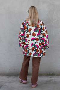 Designer Collection Suzani Malty Color Floral Embroidered Finished Button Autumn <b>Winter</b> <b>Quilted</b> Cotton Eco-Friendly Long Sleeve - Product Image 5