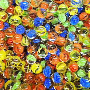 儿童游戏派对散装批发玻璃大理石高级透明彩色玻璃大理石 - Product Image 2