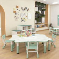 Bureau en plastique écologique pour enfants de maternelle Bo Jiao, pour l'école et la chambre à coucher, hauteur réglable, écriture pour bébé
