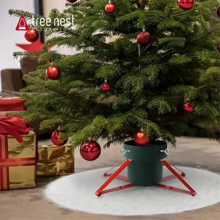 90cm Outdoor Christmas Decoration Supplies Luxury Ornaments Fur Christmas Tree Skirt