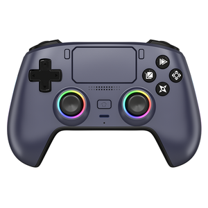 Manette <span class=keywords><strong>de</strong></span> <span class=keywords><strong>jeu</strong></span> sans fil EYP525 avec coque magnétique BT pour PS5, avec moteur <span class=keywords><strong>de</strong></span> vibration, joystick, éclairage RVB et microphone - Product Image 5